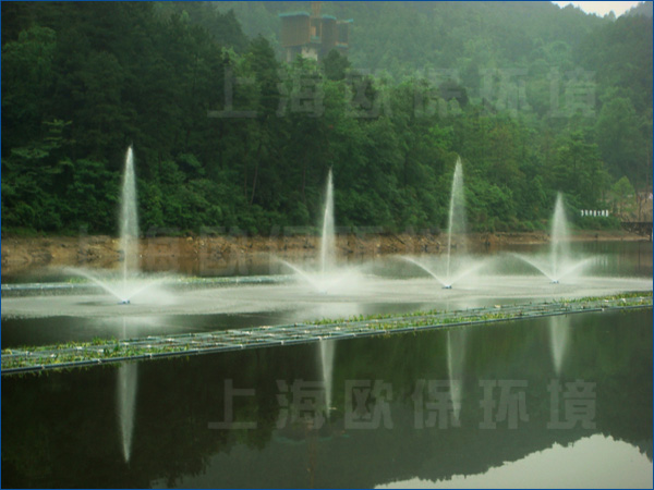 水库治理,浮水喷泉